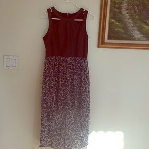 MATERIAL GIRL L high to low dress with cutout top
